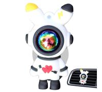 Sghtil Ambientador de ventilación de coche, difusor de ventilación de aire de astronauta de oído de conejo de dibujos animados difusor de clips de ventilación para coche, eliminador de olores,