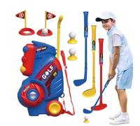 Sghtil Bastones de golf para niños de 2 a 5 años - Juego de golf portátil fácil de transportar - Juguetes educativos para niños Casa Jardín Interior Exterior