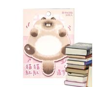 Sghtil Bloc de notas de gato, blocs de notas de dibujos animados, divertidos y fáciles de publicar, calcomanías recordatorias para profesores, escuela, suministros para el hogar