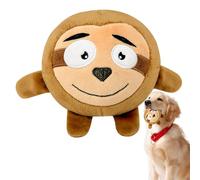 Sghtil Bola chirriante para perros, bolas chirriantes para perros | Juguetes de Dentición en forma de animal de dibujos animados de peluche, bola de risa, juguete interactivo multifuncional para