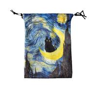 Sghtil Bolsas de Tarot Bolsitas, Bolsa de Carta de Tarot, Almacenamiento del Soporte de Dados con Crampones de 13 x 18 cm - Funda protectora para Decks Oracle, se adapta a la mayoría de las cartas de