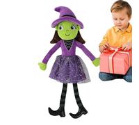 Sghtil Bruja - Peluche de bruja suave para niños, decoración adorable, suave y respetuosa con la piel, para interiores, oficinas, habitaciones, fiestas, niñas y salón