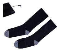 Sghtil Calcetines eléctricos para mujer | Calcetines térmicos USB de 2200 mAh para mujer con 3 niveles de calor, calentador de pies antideslizante, equipo cálido para trabajo al aire libre, camping