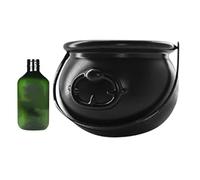 Sghtil Caldero de brujas | Decoración vintage con factor de miedo | Decoraciones navideñas iluminadas para exteriores, adecuadas para interiores como comedor de verano, cocina, hogar, habitación, aula