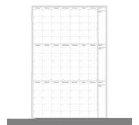 Sghtil Calendario grande de borrado en, tablero de planificación de pared con fechas ilimitadas | con lista de tareas pendientes, área de notas de 48 x 32 pulgadas para establecer objetivos en el