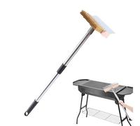 Sghtil Cepillo para piedra de pizza - Barbacoa para limpieza en la parrilla al aire libre - Herramienta robusta para cocina al aire libre Estudiantes culinarios cursos de cocina parrilla de barbacoa