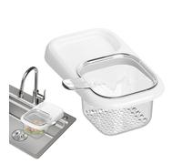 Sghtil Cesta de drenaje, escurridor con con estante de almacenamiento, cesta de drenaje, filtro de fregadero, accesorios para prevención de obstrucciones, eliminación de residuos, restaurante