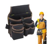Sghtil - Cinturón portaherramientas con arnés, bolsa de herramientas de electricista, impermeable, multibolsillos, tela Oxford, cinturón de almacenamiento para electricistas, jardineros, carpinteros