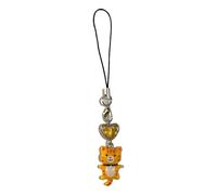 Sghtil Colgante de teléfono móvil, llavero pulsera cadena - gatos colgantes decoración anti pérdida clave colgante cordón para monederos niños adultos accesorios, Gato Naranja, Siehe