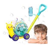 Sghtil Cortacésped de Burbujas - Juguetes eléctricos para soplar Burbujas - Juguetes de Empuje de jardinería con Forma de Caracol, soplador de para niños, Regalos de cumpleaños, Juguetes al