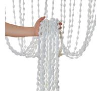 Sghtil Cortina de puerta con cuentas, cortina para puerta trasera, cuerda de, fondo decorativo para balcón, dormitorio, hotel, boda, cocina, patio, guardería, baño, apartamento, comedor