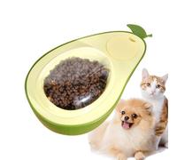 Sghtil Cuenco de alimentación para gatitos, comida para cachorros y cuenco de agua | 690 ml doble perro aguacate en forma de aguacate - Utensilios de comida antichoking para gatos, suministros básicos