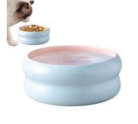 Sghtil Cuenco para Perros | Cuenco de Agua de cerámica para Gatos, para Perros de Material Apto para microondas para Gatitos Cachorros Interior y Exterior