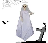 Sghtil Decoración Fantasma Al Aire Libre | Decoraciones Fantasma Novia Espantables para Exterior | Figuras de miedo y Accesorios de Hogar Embrujada para Fiestas Vacacionales Eventos