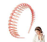Sghtil Diadema Peine, Cintas para mujer de resina con diseño de onda - Accesorios para el pelo fino para mujeres y niñas - Viaje y uso diario