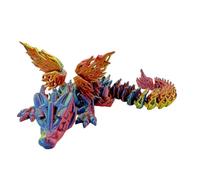 Sghtil - Dinosaurio impreso, figuras de dinosaurios de escritorio, figura de dinosaurio articulada juguete inquieto, figura de dinosaurio para coleccionar con degradado y articulaciones flexibles para