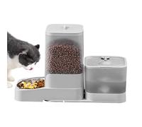 Sghtil Dispensador Automático para Gatos | Dispensador Automatizado De Croquetas para Perros - Tanque De Gran Capacidad con Cuenco De Acero Inoxidable Y Accesorios De Alimentación