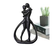 Sghtil Escultura de Pareja | Pareja Beso Figura - Pareja Romántica Amor Pareja Moderna Estatua de Resina Decoración, Aniversario de Boda Compromiso San Regalo