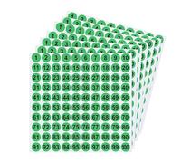 Sghtil Etiquetas numeradas, 7 etiquetas de inventario numeradas - Pegatinas adhesivas de 2,5 cm dígitos 1 a 100 para taquillas, organización, almacenamiento, caja de herramientas y uso exterior
