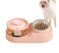 Sghtil Fabricante automático de perros, alimentador para gatos y dispensador de agua,Máquina expendedora de agua para gatos 2 en 1 - Suministro de alimentación y riego para mascotas