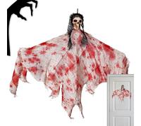 Sghtil Fantasmas de Halloween al aire libre, fantasma volador de Halloween - Decoraciones de fantasmas de Halloween afuera, fantasmas fantasmales árboles de Halloween, fantasmas espeluznantes y