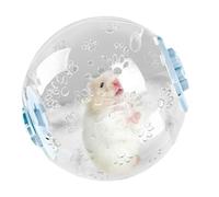 Sghtil Hamster Running Ball, Hamster Balls to Running | Rueda de fitness de hámster tranquila transparente | Bola de actividad de jaula multifuncional portátil para mascotas pequeñas Compromiso
