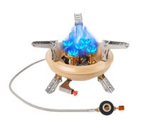 Sghtil Hornillo portátil para camping, 16000 W, plegable, para senderismo, 5 llamas, para cocinar al aire libre, viajes, pesca, caza, trekking, picnic