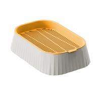 Sghtil Jardinera para gatos - Bandeja de cultivo orgánico para gatos - Caja de cultivo de doble piso para plantación hidropónica de trigo saludable en interiores