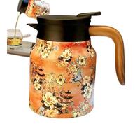 Sghtil Jarra térmica para bebidas calientes, dispensador de bebidas para fiestas, dispensador de bebidas de 33.8 onzas con infusor de té y colador para té frío, agua y café