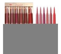 Sghtil Juego De Delineador Y Barra De Labios Mate Doble Punta, 6 Piezas de Lápiz Labial Mate con Delineador, Labial Anti-manchas Con Brillo De Larga Duración Para Citas Y