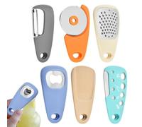 Sghtil Juego de verduras para cocina, juego de cáscara de cocina - Pequeña verdura para el molinillo de verduras Cortador de pizza | 6 utensilios de cocina gadgets de cocina, abridor de botellas