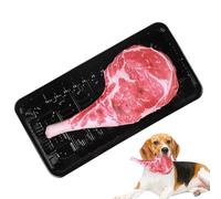 Sghtil Juguete chirriante para perros, juguete para masticar para perros, diseño de forma de carne, muñeca para cachorros, juguete interactivo resistente a los bits para cachorros medianos y grandes