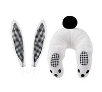 Sghtil Kit de corona de cola de conejo, decoración de Pascua, kit de guirnalda de cola de conejo, bonito accesorio de guirnalda de bienvenida de conejo de dibujos animados para decoración interior y