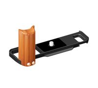 Sghtil Mango en forma de L para cámara X-E5 - Accesorio ligero con mango de madera, placa de cámara de metal - Para viajes, camping, senderismo, pesca, caminar, ciclismo, conducción, natación