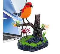 Sghtil Pájaros Mascotas Simulados | Organizador de Bolígrafos con Chirrido | Mascota Electrónica Realista Decorativa para Escritorio de Dormitorio Sala de Estar Escuela Cocina Infantil Navidad y