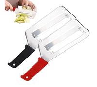 Sghtil Picadora de patatas, cortadora manual de verduras de doble capa de acero inoxidable para ensaladas, purés de bebé y preparaciones culinarias - Uso doméstico y profesional