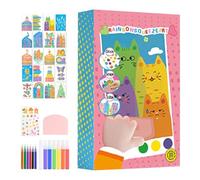 Sghtil Scratch Paper Art Set para Les, Scratch Paper Art,Kit de arte de imagen imaginativo colorido - Toddler Dibujo de materiales para rascar para Les, Viajes, Familia, Amigos, Pascua,