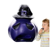 Sghtil Silbato azteca, cráneo gritando, silbato azteca portátil con grito espeluznante, accesorios de Halloween, gritos espeluznantes, silbato de muerte aterrador para