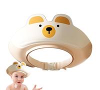 Sghtil Sombrero de ducha, visera de baño para lavar el cabello - Linda visera de champú impermeable para niños | Productos de seguridad para niños de baño, gorras de lavado de cabello plegables