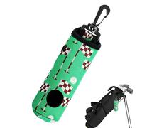 Sghtil Soporte para bolsa de golf, organizador de pelotas de golf con llaveros, capacidad de 3 tetas, resistente al agua, accesorios de golf ligeros para golfistas, hombres y mujeres, viajes, práctica