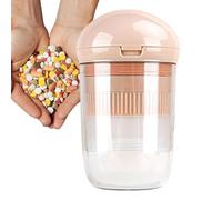 Sghtil Splitter de píldoras, cortador de tabletas de píldoras - Medite Grinder con caja de almacenamiento | Trituradora de medicina portátil para picnic de viaje a casa al aire libre
