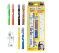 Sghtil Tabla para medir la altura, adhesivo con dibujos para medición, adhesivo de crecimiento multifunción lavable para dormitorio, guardería, escuela