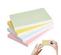 Sghtil Tarjetas flash para estudiar, 4 tarjetas de notas de colores, papel rayado para rascar para enseñar en el aula, archivar proyectos de manualidades, planificación de diario