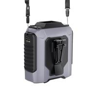 Sghtil Ventilador Portátil de Cintura, Ventilador Portátil Recargable con Clip para Ropa, Dispositivo de Aire Potente Solución Multiusos para Senderismo Camping Escalada Trekking