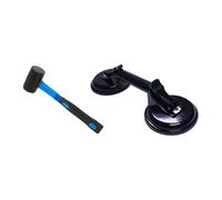 Sghtil Ventosa de vacío para | Robusto elevador doble de succión para azulejos y suelo resistente a los arañazos para losas, espejos, azulejos, granito