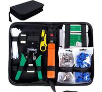 SGILE Comprobador de Cable de Red RJ45 Network Tool Kits Red Profesional Mantenimiento de la Computadora LAN Cable Tester 9 en 1 Herramientas de Reparación