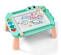 SGILE Juguetes para Niños, Pizarra Magnética Infantil para Aprendizaje Temprano, Cuaderno de Dibujo Borrable en Color, Regalo para Bebés, Niñas y Niños, Pizarra Mágica para Niños de 3 4 5, Verde