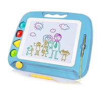 SGILE Pizarra Magnética Infantil, 42x32cm Grande Magnético Pintura de la Escritura Doodle Sketch Pad, Juguetes para Niños Infantiles,Azul Claro