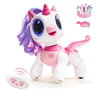 SGILE Regalos de unicornio para niñas, juguete robot programable con mando a distancia, función de entrenamiento y control de gestos, danza, música, juguete recargable