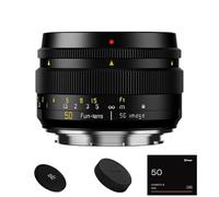 SGimage F1.8 - Objetivo de retrato MF de 50 mm con apertura variable para efectos bokeh únicos, para cámaras con montaje M43, construcción metálica ligera, 311 g